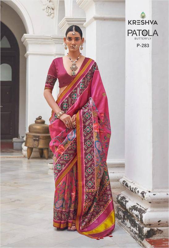 Kreshva patola butterfly Saree suppliers in Pune